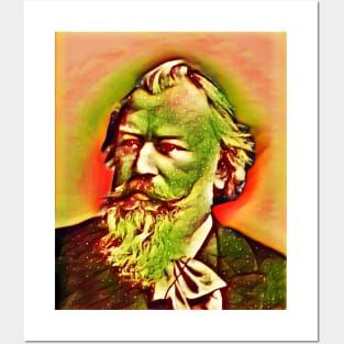 Johannes Brahms Snow Portrait | Johannes Brahms Artwork 3 Posters and Art